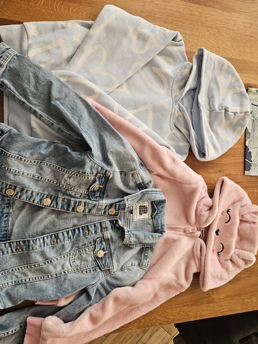 Kurtka jeansowe bluza reserved c&a sinsay 122