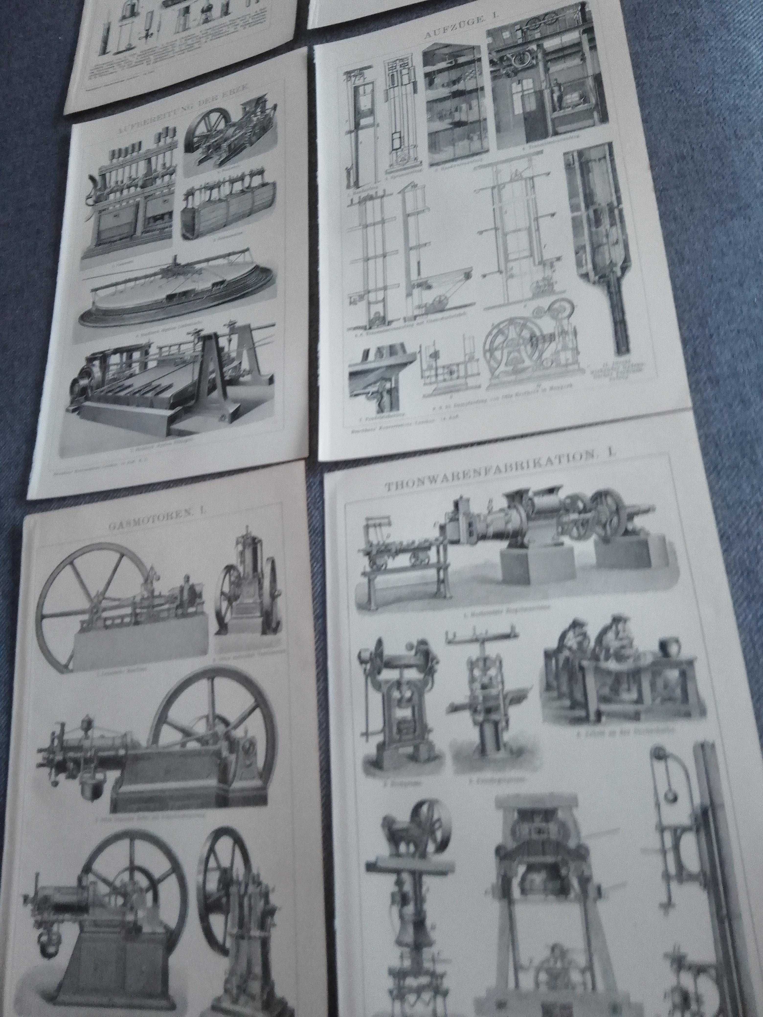 Industrial - Maszyny, Produkcja  oryginalne XIX w. grafiki