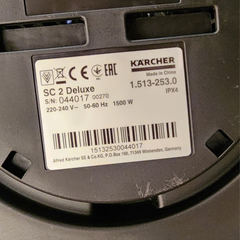 Karcher SC 2 Deluxe EasyFix, стан ідеальний