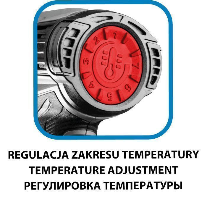 Opalarka 2000W, Zakres Temperatur:i: 50ºc, Ii: 50-550ºc, Iii: 50-550ºc