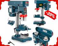 Nowoczesna WIERTARKA KOLUMNOWA Stołowa Słupowa 1850W + Imadło (-20%)