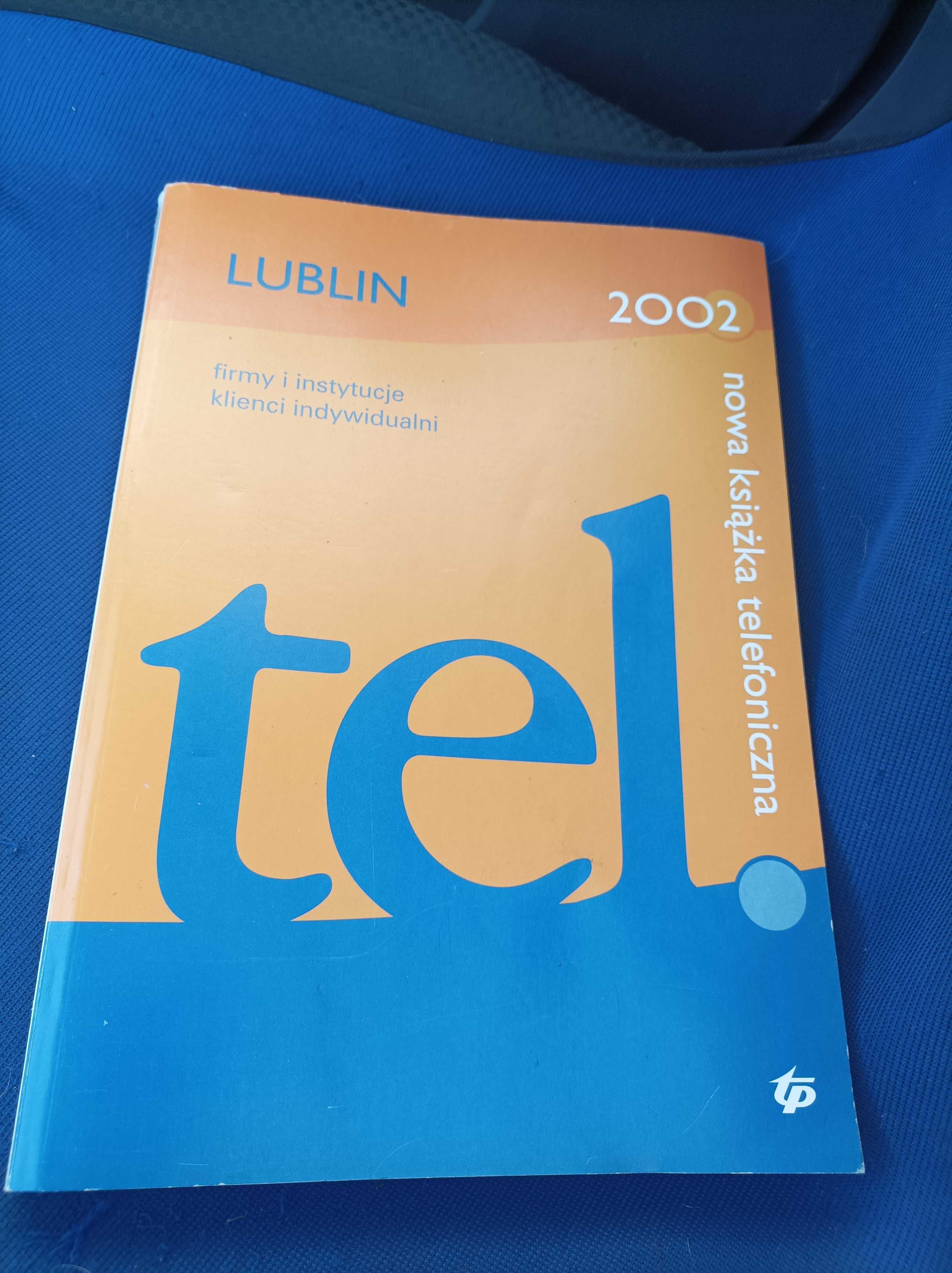 Książka telefoniczna Lublin 2002 klienci indywidualni firmy i instyt