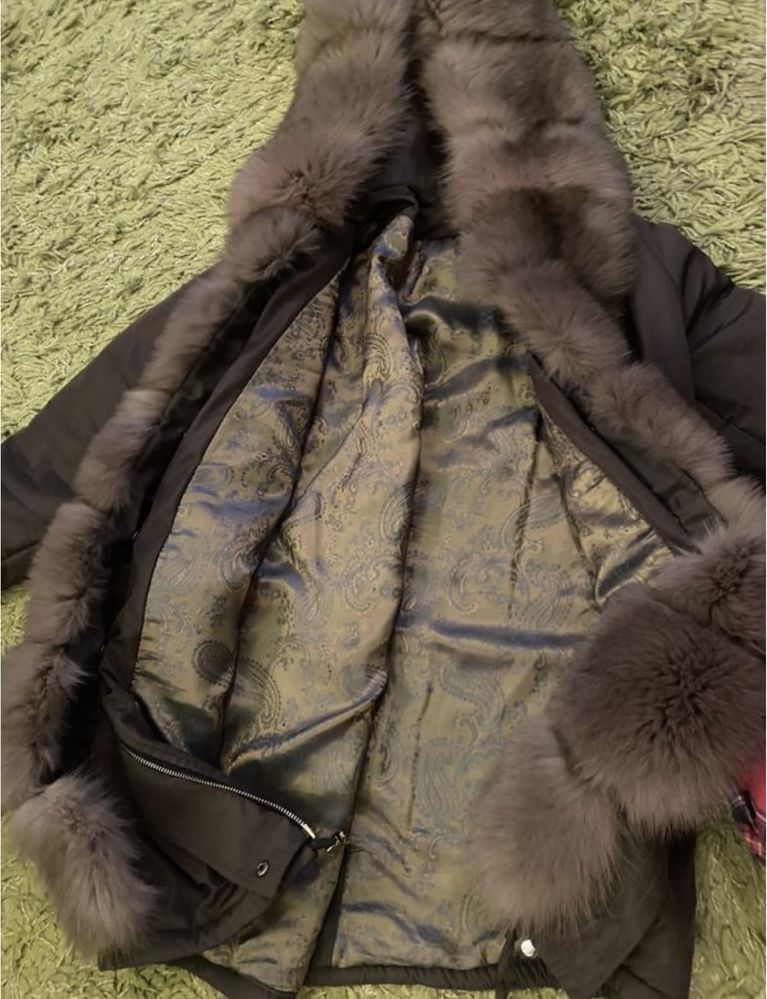 Парка з натуральним хутром
