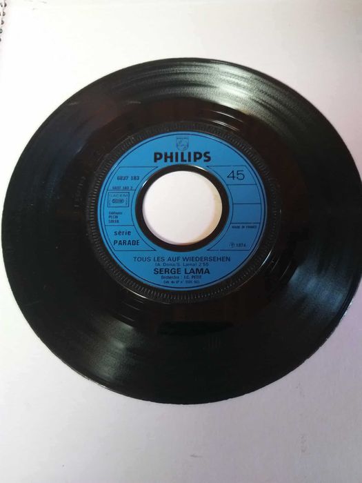 Single Vinil Serge Lama - Chez Moi