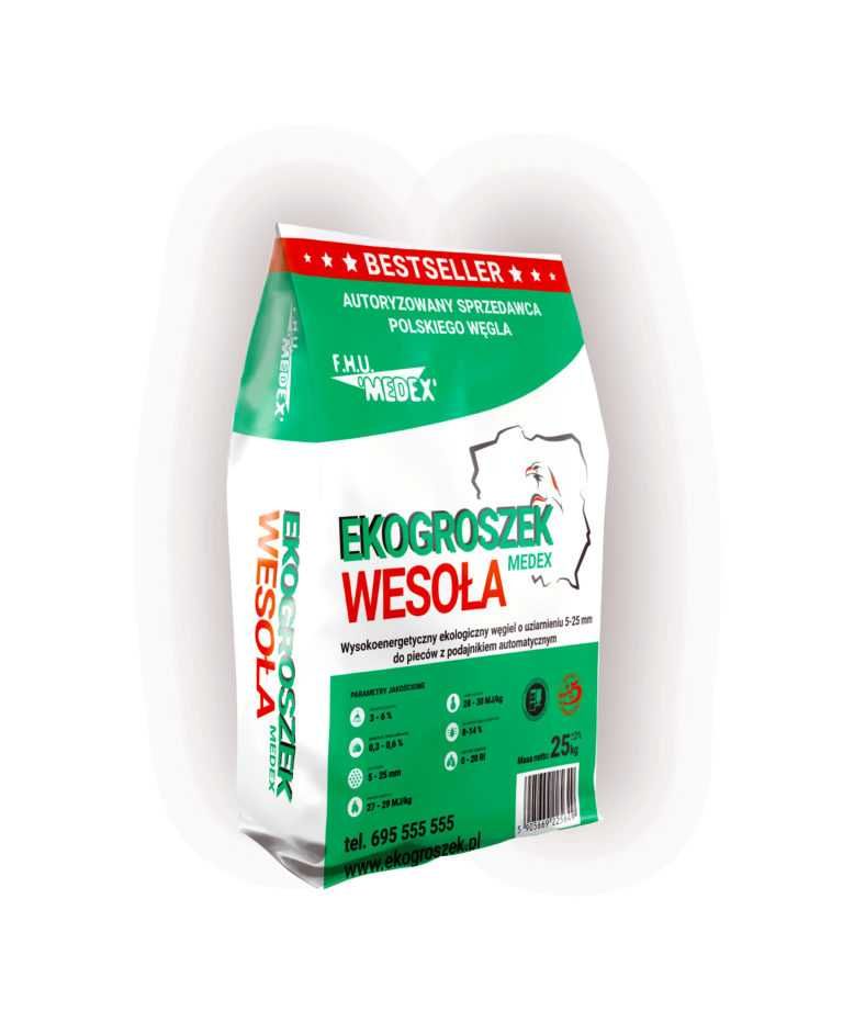 ekogroszek WESOŁA +28 medex premium węgiel groszek