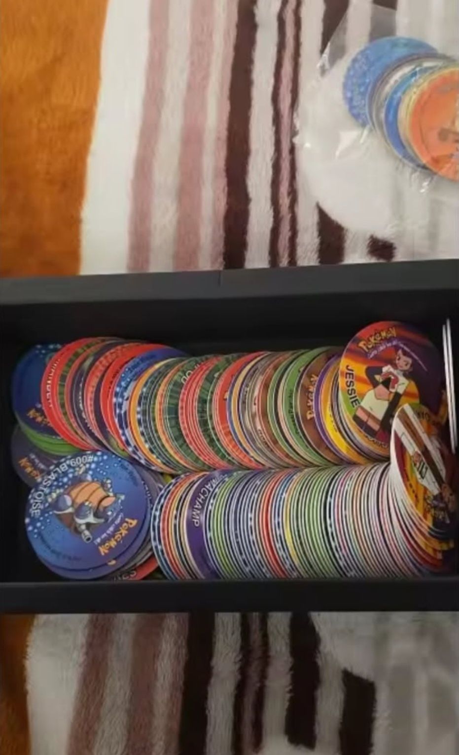 Pokemon Tazos Cała Kolekcja 160 sztuk. Nowa.