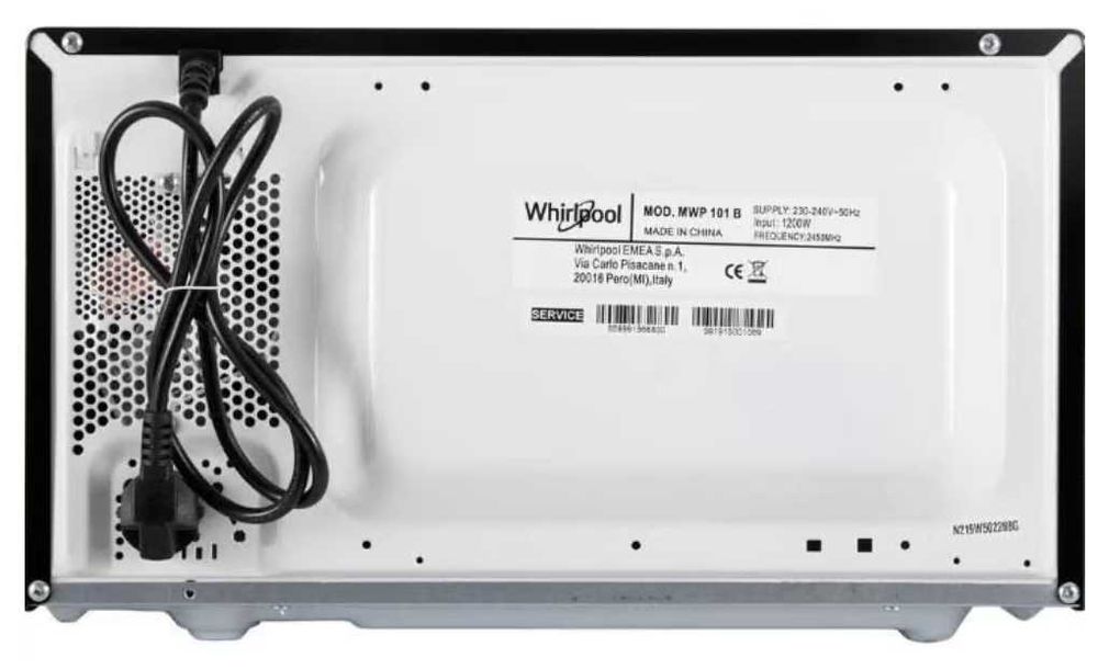 Мікрохвильова піч WHIRLPOOL MWP 101 B