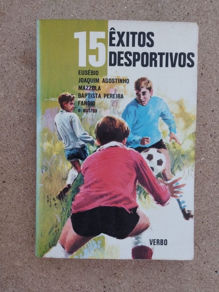 2 livros "histórias de amor" e "êxitos desportivos"