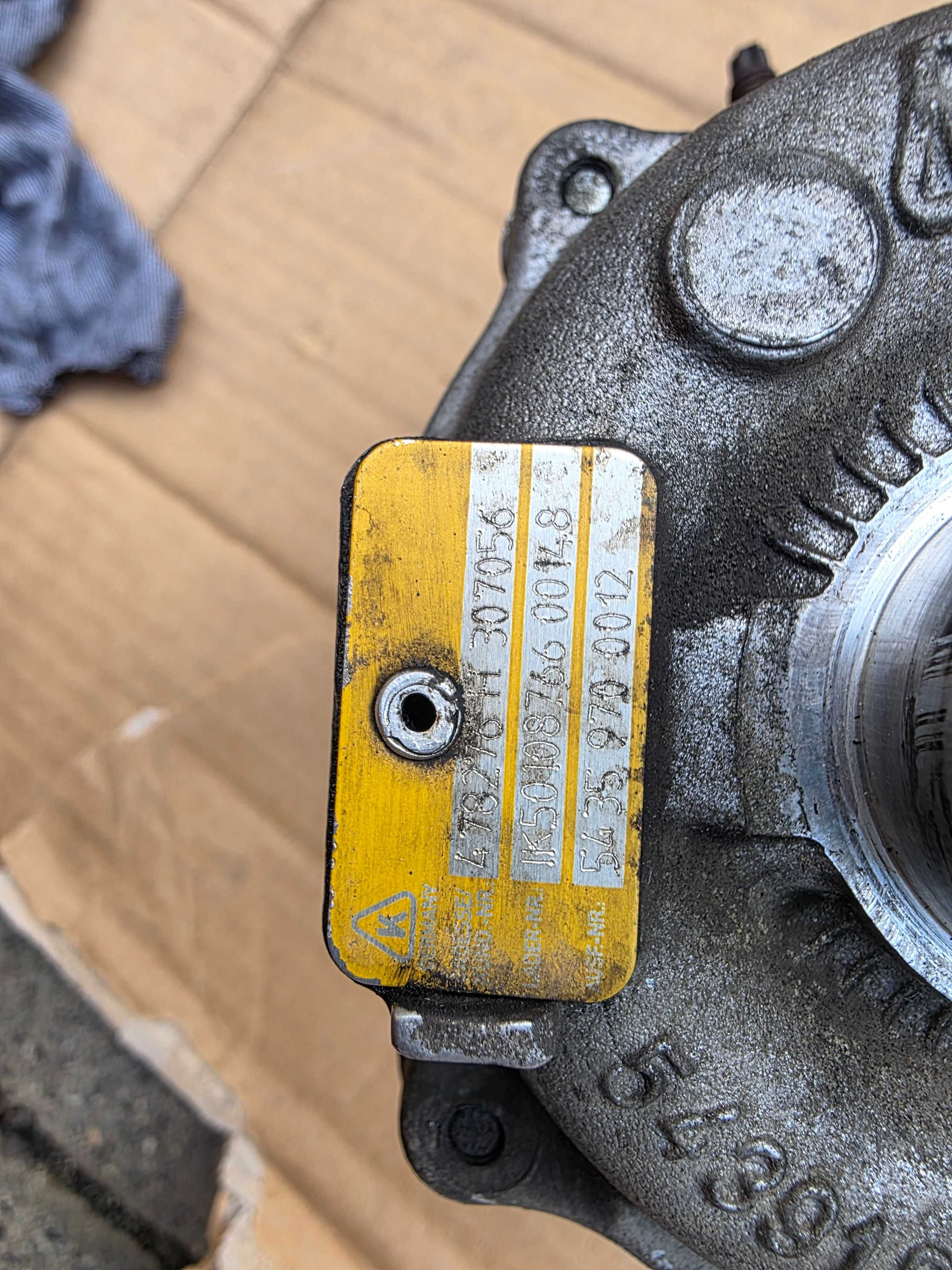 Turbosprężarka turbina Renault 1.5 dci 85km K9K Kangoo Clio