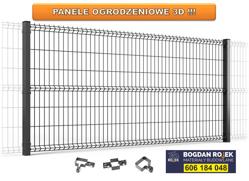 Panele ogrodzeniowe - metalowe 3d 2d słupki podmurówki OGRODZENIE