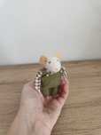 Myszka fiszka filc wełna czesankowa handmade filcowanie na sucho