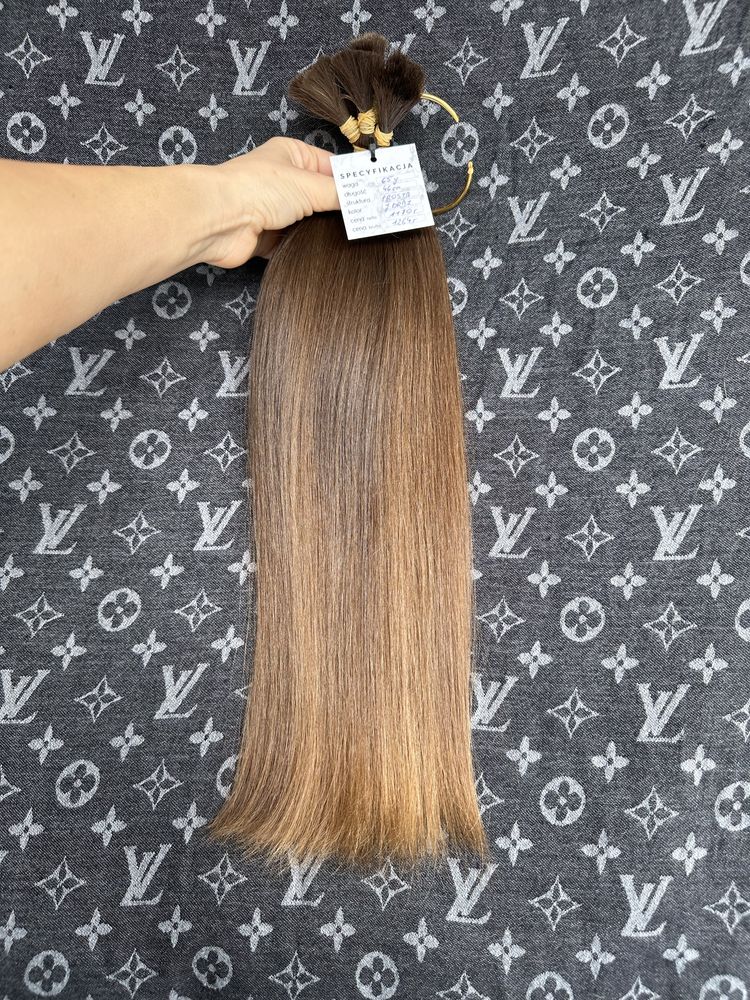 Włosy dziewicze polskie 65 g, 46 cm