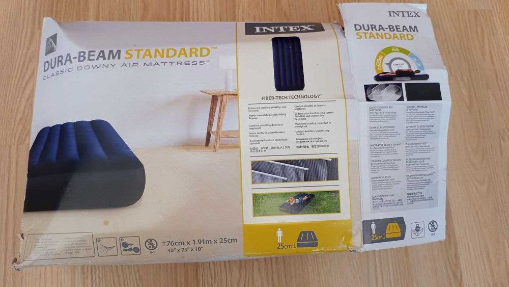 Materac Intex jednoosobowy 191x76x25 – użyty tylko raz, stan idealny!