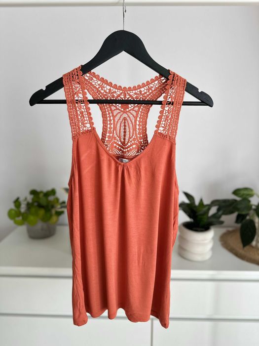 Koszulka damska bokserka 40/42 L top z koronką BLG0015 LA REDOUTE