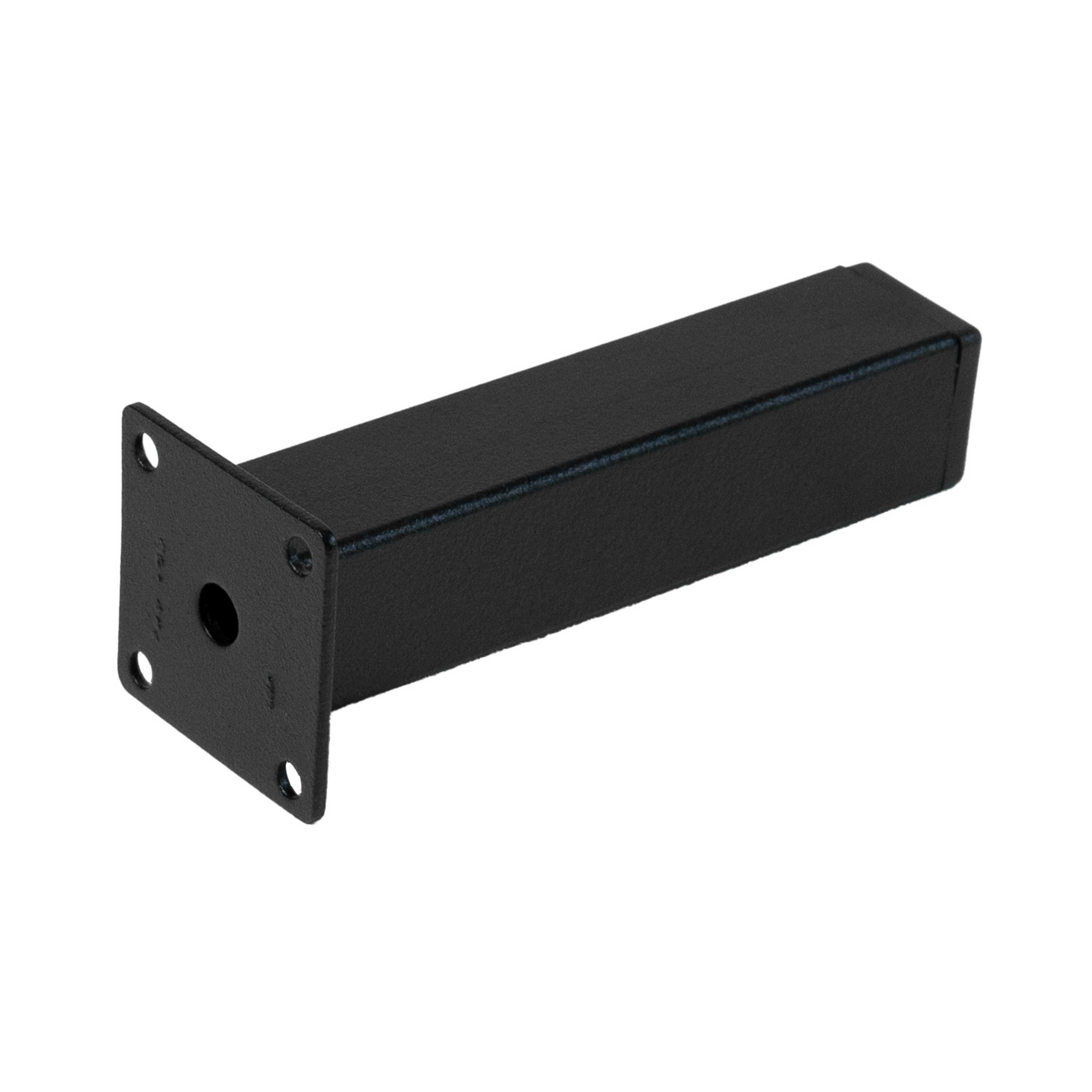 Noga meblowa czarna kwadratowa 12 cm – do szafek, stołów, sof