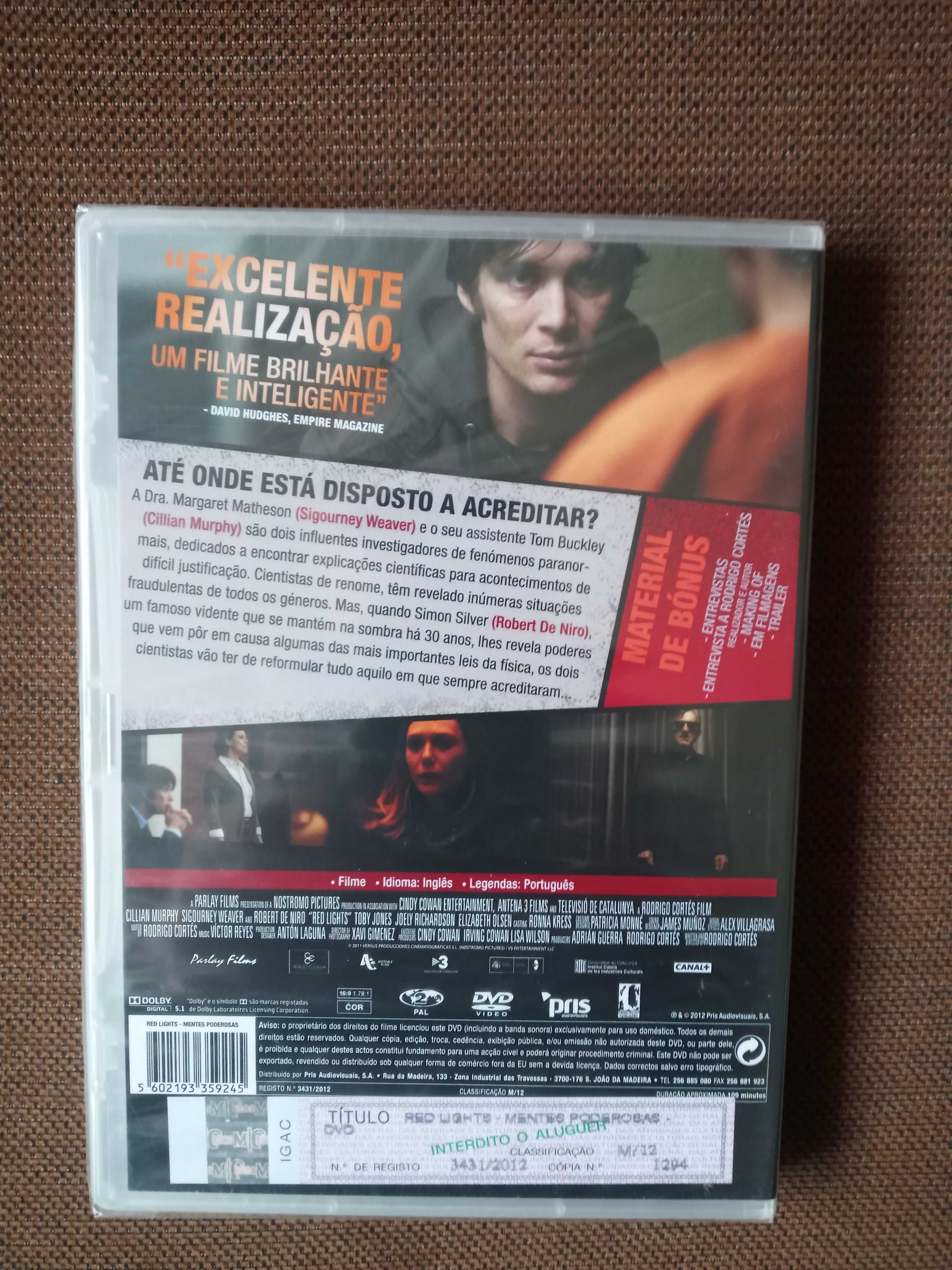 filme dvd original - red lights - mentes poderosas - selado