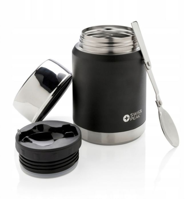 Termos obiadowy 0,5L próżniowy z łyżką SWISS PEAK super jakość
