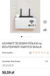Uchwyt ścienny/ pudełko/ półka na router biały
