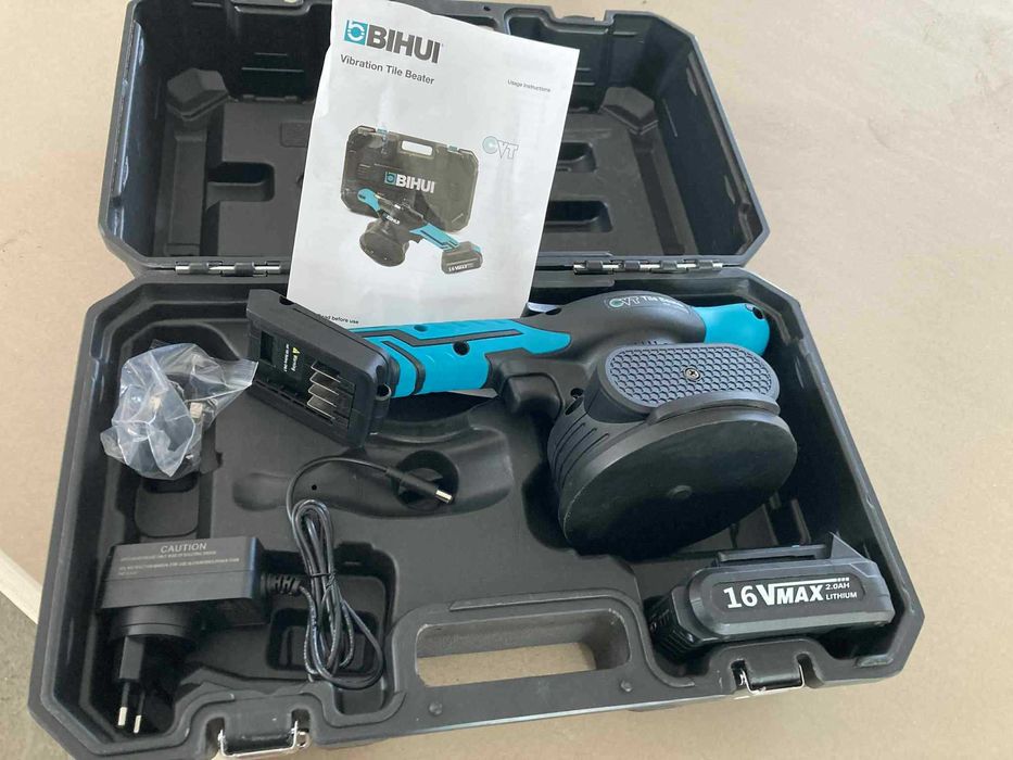 BIHUI Dobijak wibracyjny  do płytek UDŹWIG 35 KG 1 AKU