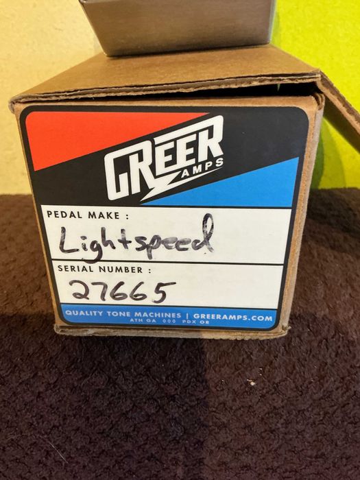 Greer Amps Lightspeed Overdrive Efekt gitarowy
