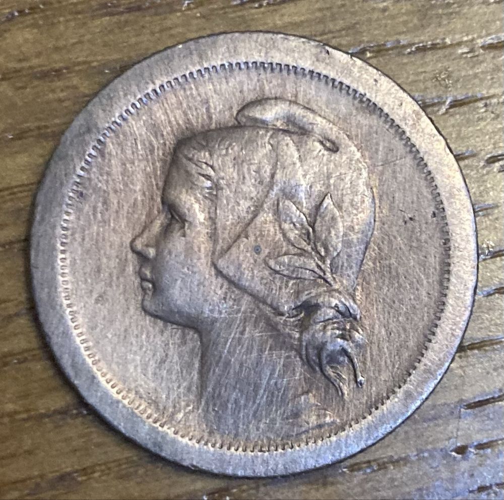 2 moedas de 10 centavos de 1924 e 1925