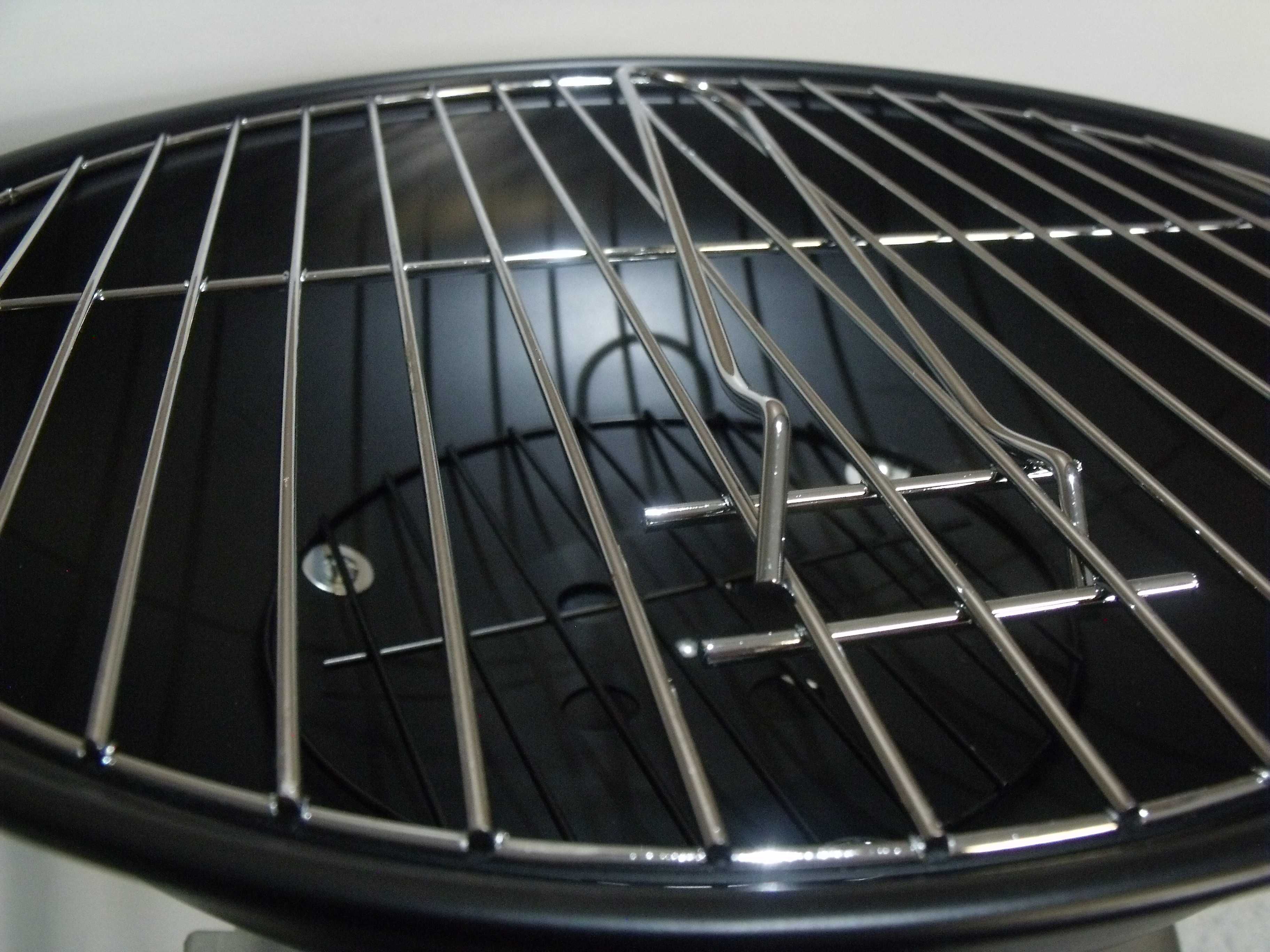Grill węglowy okrągły z przykrywką MG Home 43 cm NOWY