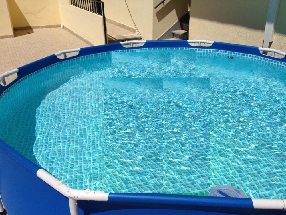 Piscina com escada e filtro tudo incluído