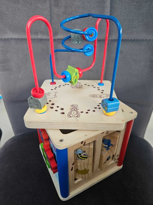 Interaktywna kostka labirynt klocki sorter plus gratis