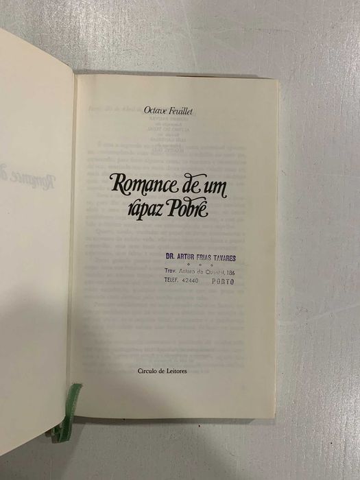 Romance de Um Rapaz Pobre - Octave Feuillet