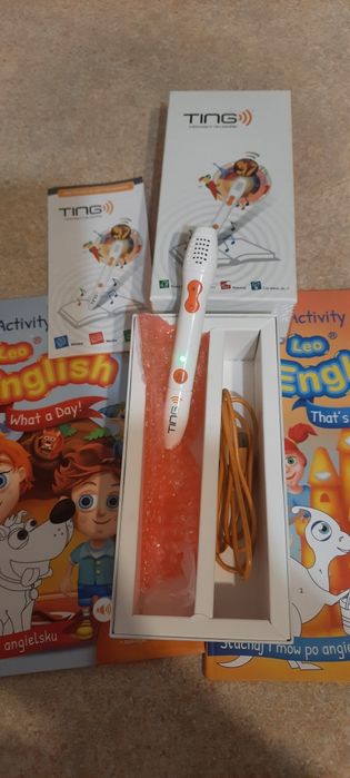 TING mówiący długopis i 2 książki angielski