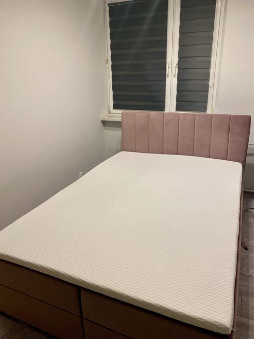 Łóżko kontynentalne 140x200 + top materac Wellpur na gwarancji