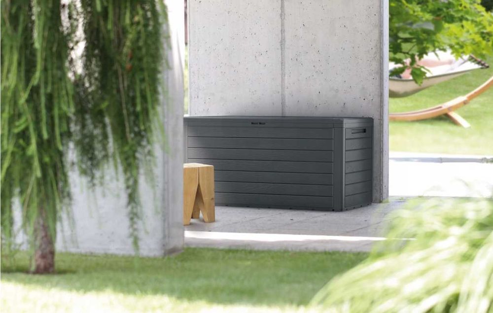 Skrzynia Ogrodowa Schowek Balkonowy 280lAntracyt - Organizer Na Balkon