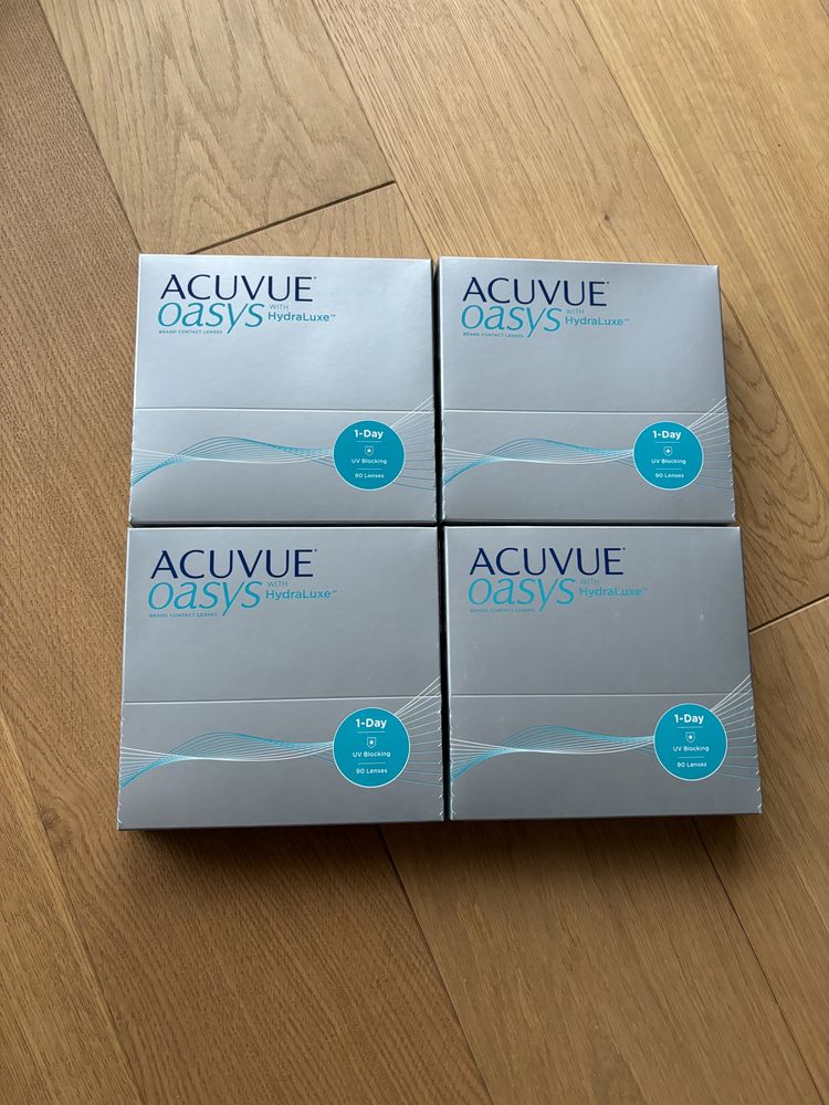 Soczewki Acuvue Oasys 1-Day with Hydraluxe -0.75 90 sztuk