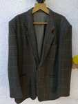 Blazer príncipe de Gales tons castanho/verde