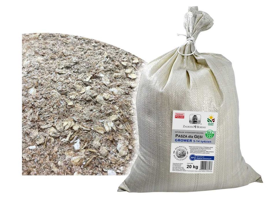 Pasza dla Gęsi 5-14 Natura Premium Grower EKO 20 KG