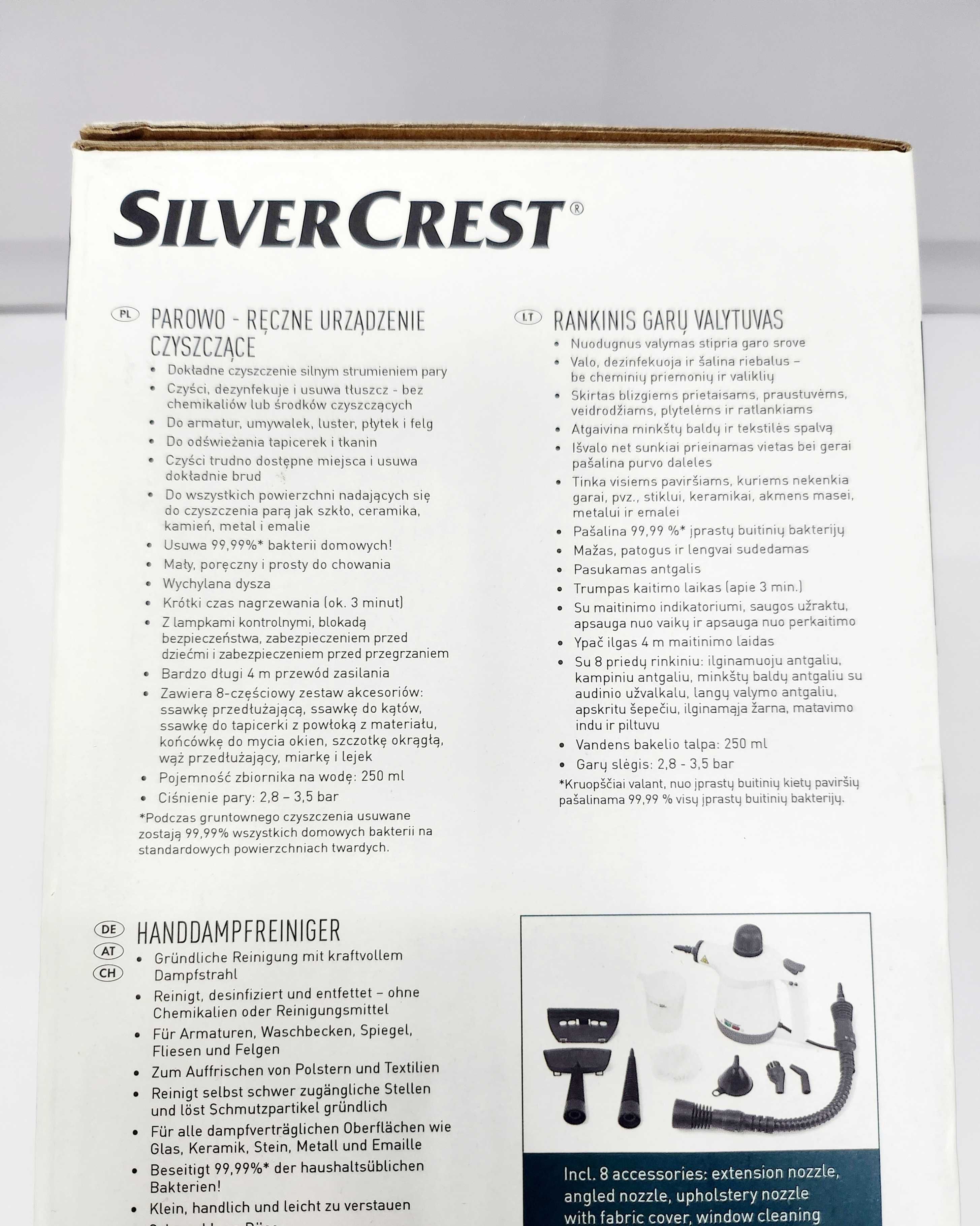 Parowo-Ręczne Urządzenie Czyszczące Silver Crest