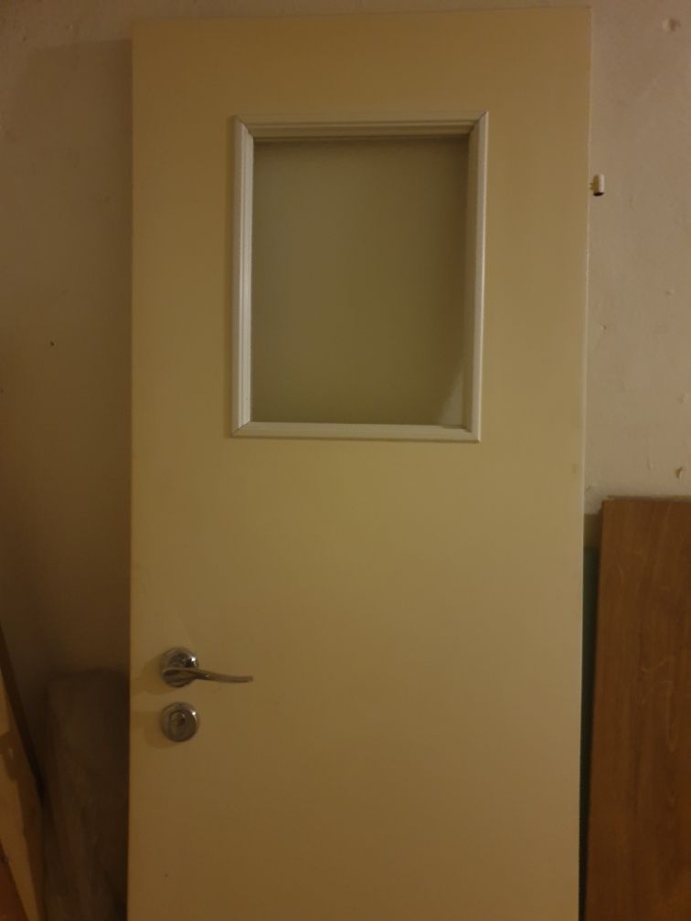 Drzwi wewnętrzne białe WC