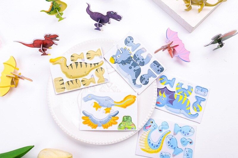 3Д пазли Динозаврики та Літачки