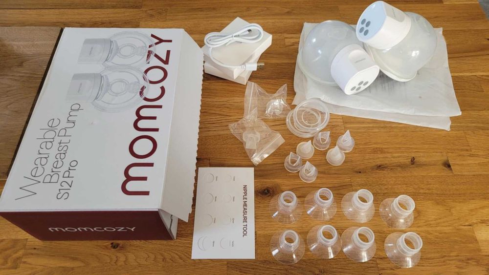 Laktator muszlowy podwójny Momcozy S12 Pro + części zamienne