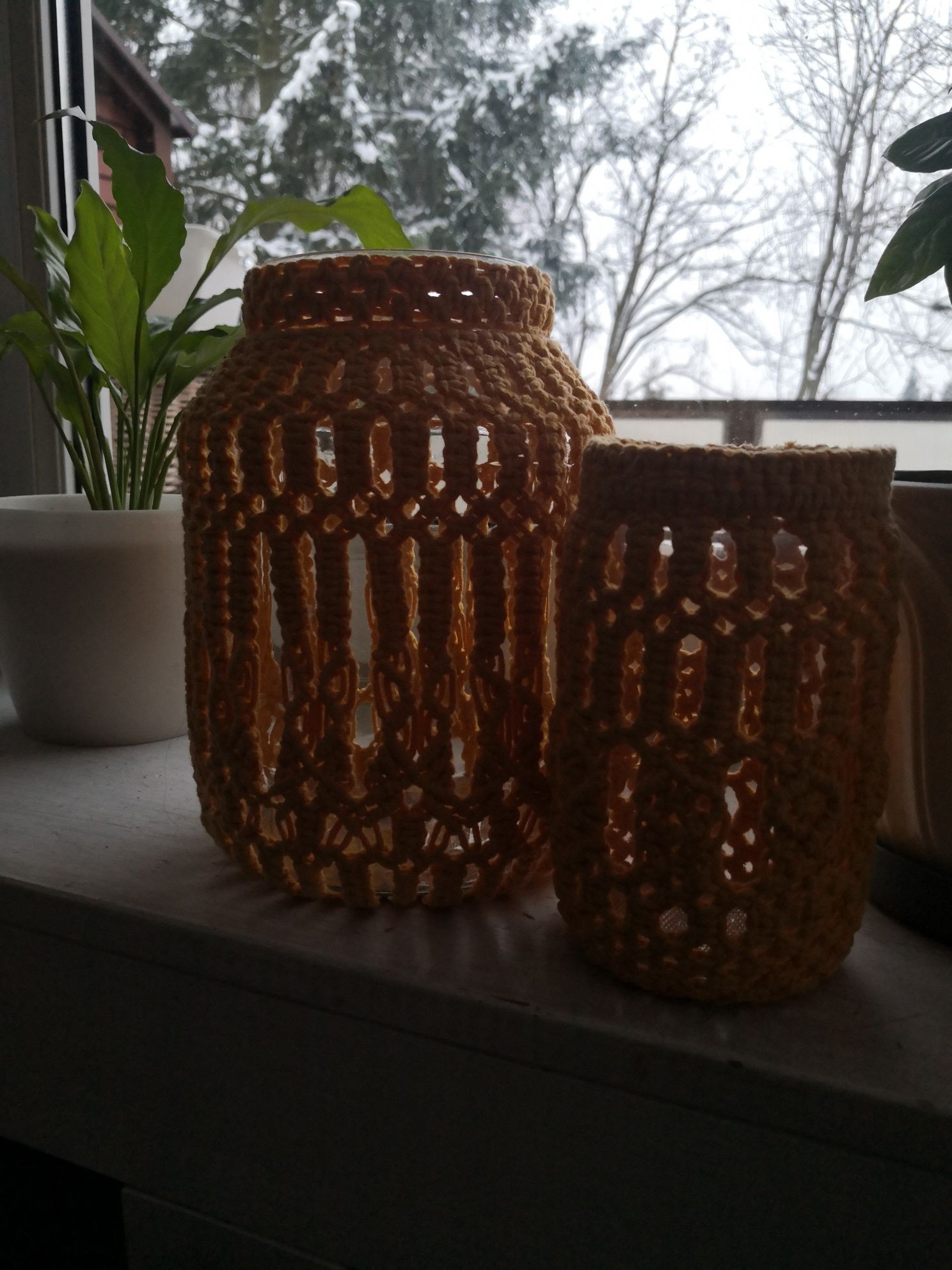 Lampion makrama wazon pomysł na prezent