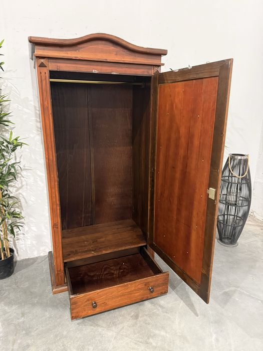 Piekna sosnowa szafa z lustrem i szufladą super stan dowóz wysyłka