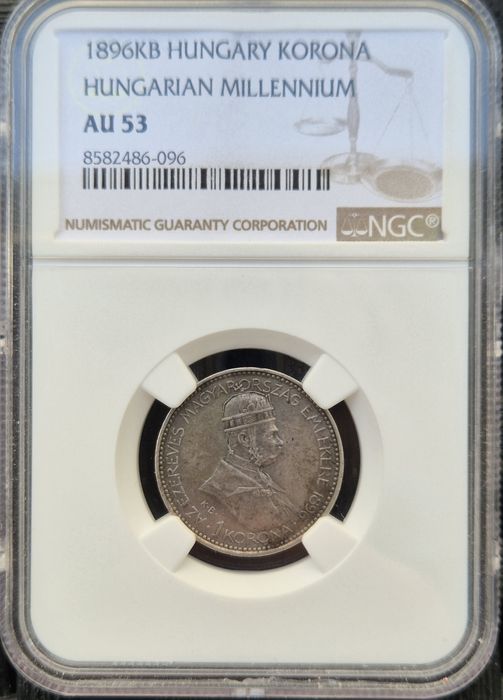 Rzadka moneta z wizerunkiem Franciszka I Józefa z 1896r - grading NGC