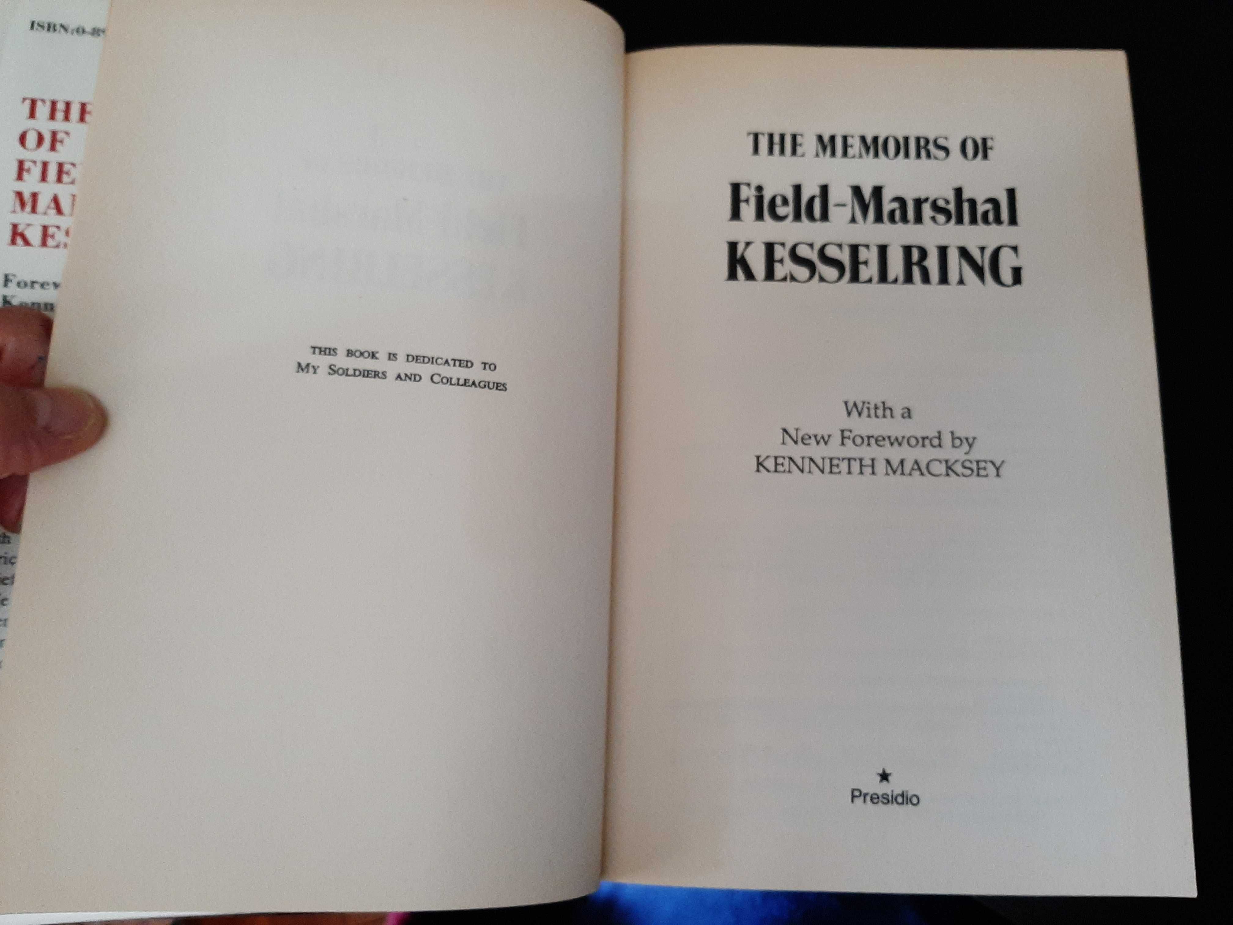 Albrecht Kesselring – The Memoirs of Field-Marshal Kesselring – WW II