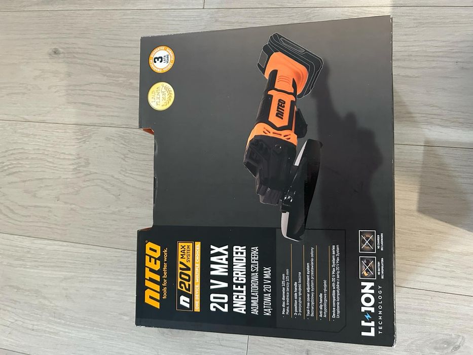 Szlifierka kątowa akumulatorowa! Niteo! Nowa!