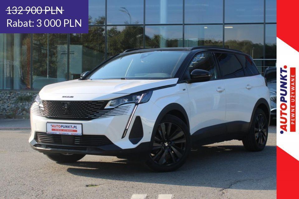 Peugeot 5008 GT 1.6 PureTech S&S EAT8 7osob., 2022r. Skóra* Panorama* Focal* El. Fo