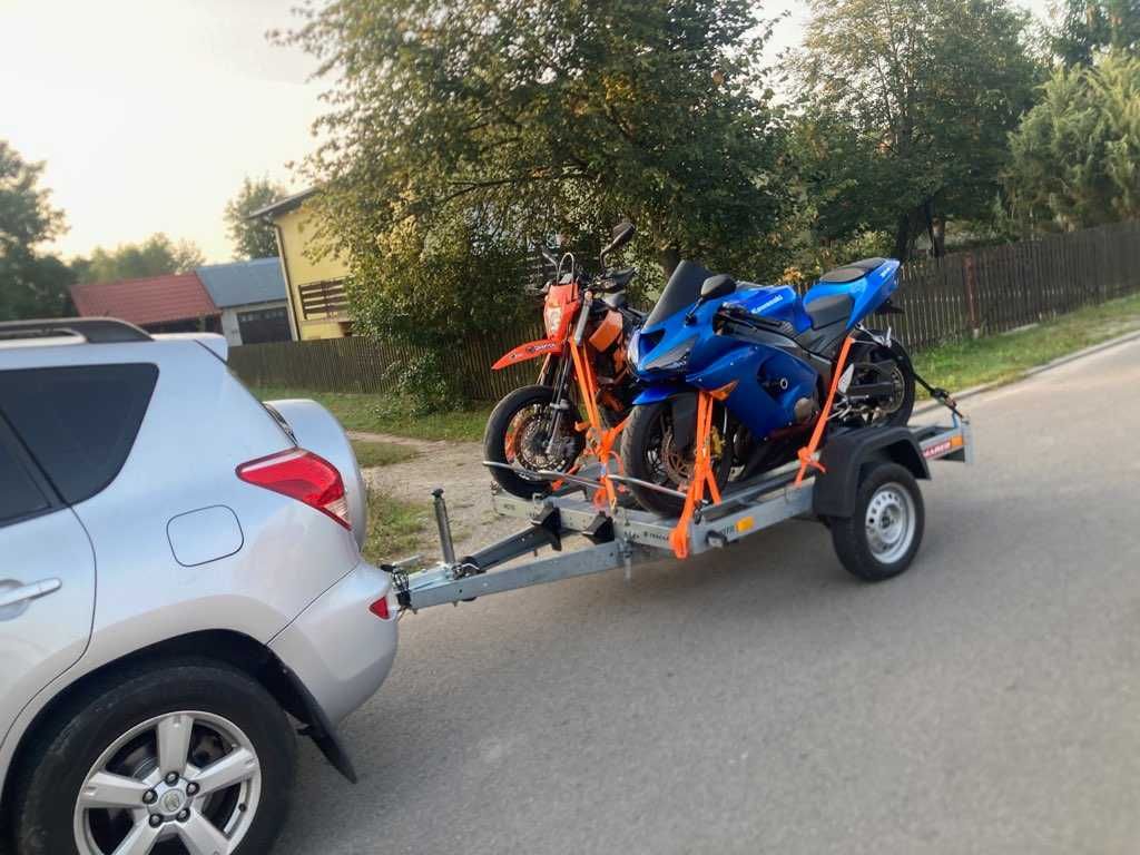 Przyczepa motocyklowa wynajem 3 motocykle