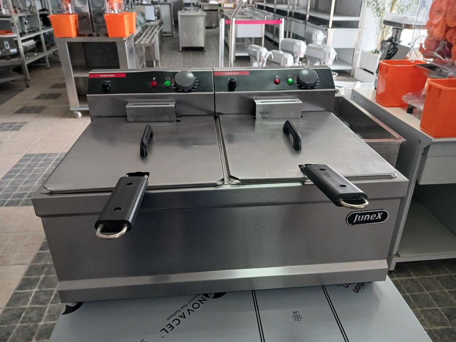 ACM1661 - Fritadeira Elétrica Dupla Junex 2x7L - SEMI-NOVA