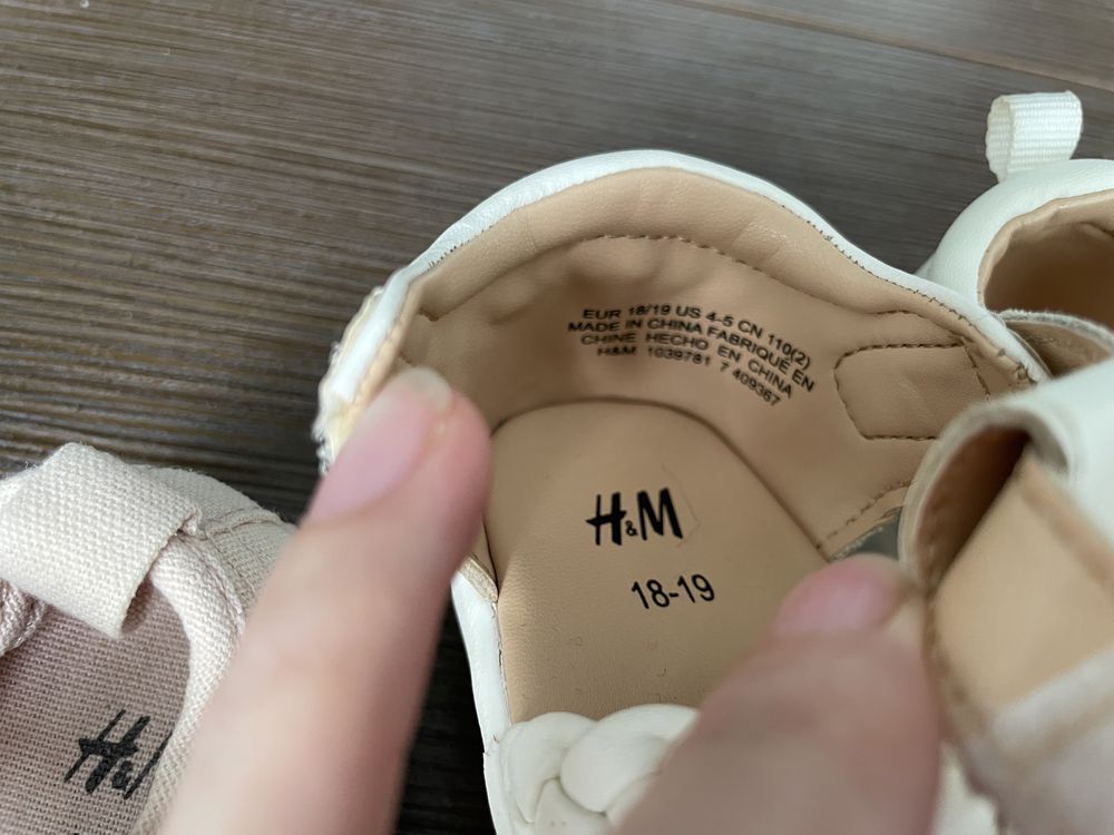 Босоніжки туфлі мокасини туфлі H&M 18-19