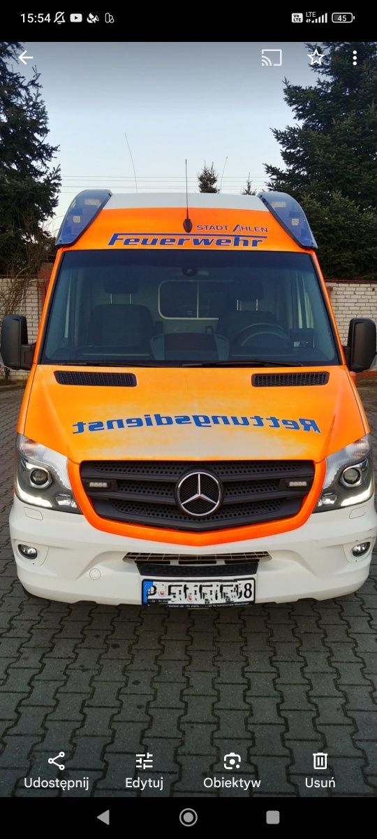 Karetka ambulans Mercedes Sprinter 316 Lifepak Stryker