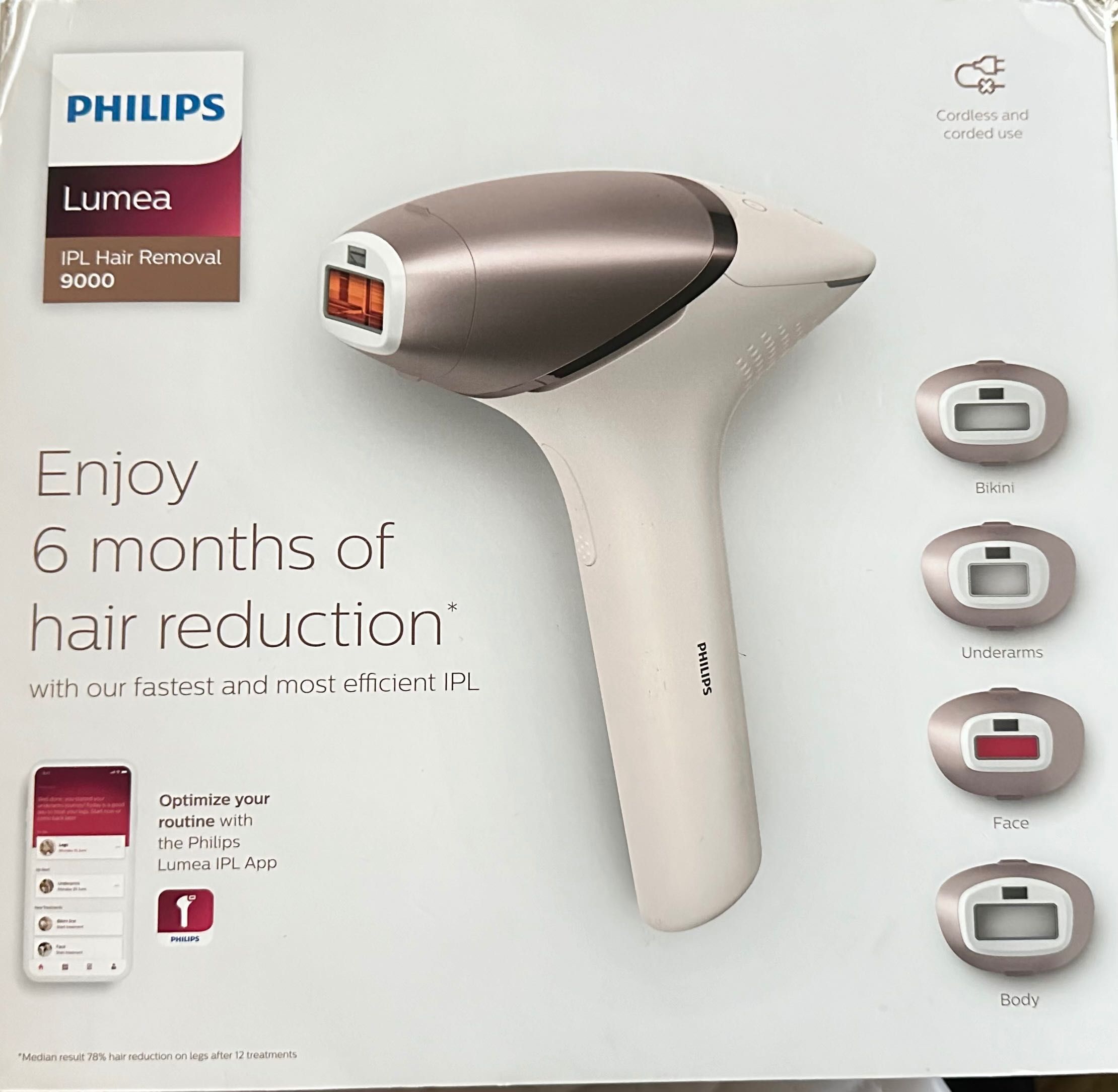 Фотоэпилятор Philips Lumea IPL Hair Removal 9000 BRI958/00